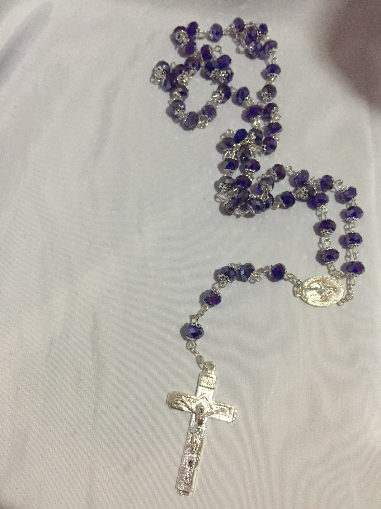 Crystal purple Rosary
