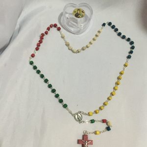 colored wood rosary