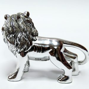 SILVER PLATED LION