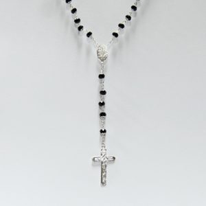 black crystal rosary