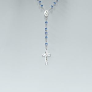 blue crystal rosary