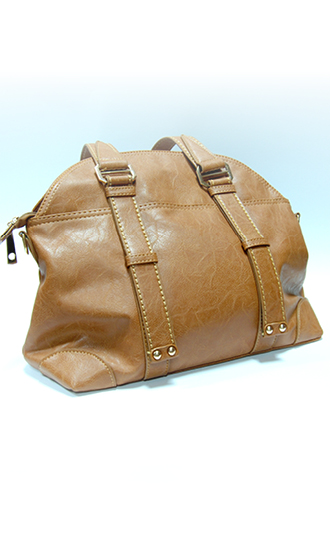 hand bag leather camel