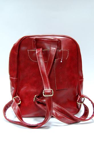Leather Bag Red