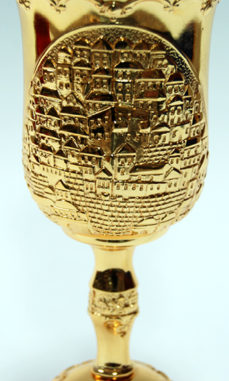Grand Gold Plated jerusalem cup