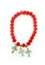 Bracelet With Crosses - Red