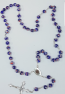 blue murano glass rosary