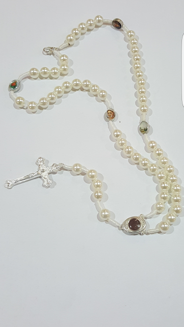 synthetic pearl rosary
