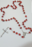 red murano glass rosary